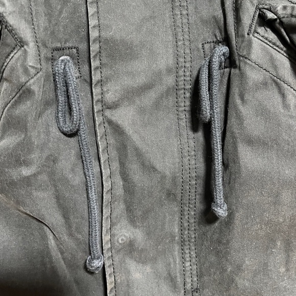 TNA Military Issue Parka Jacket - Black - Size Small - Wool Lined Winter Coat - Picture 11 of 13